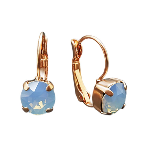 Auskari "Krāšņums (Air Blue Opal)" ar Swarovski™ kristāliem